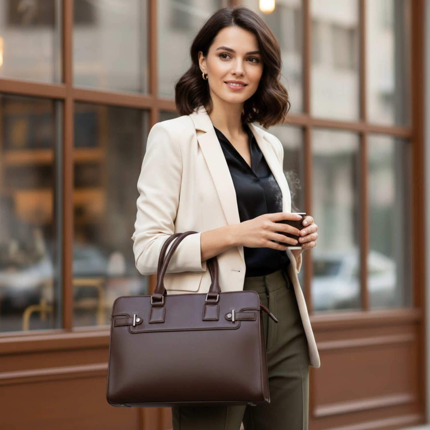 Top Handle Design with Zipper Closure - Image 3