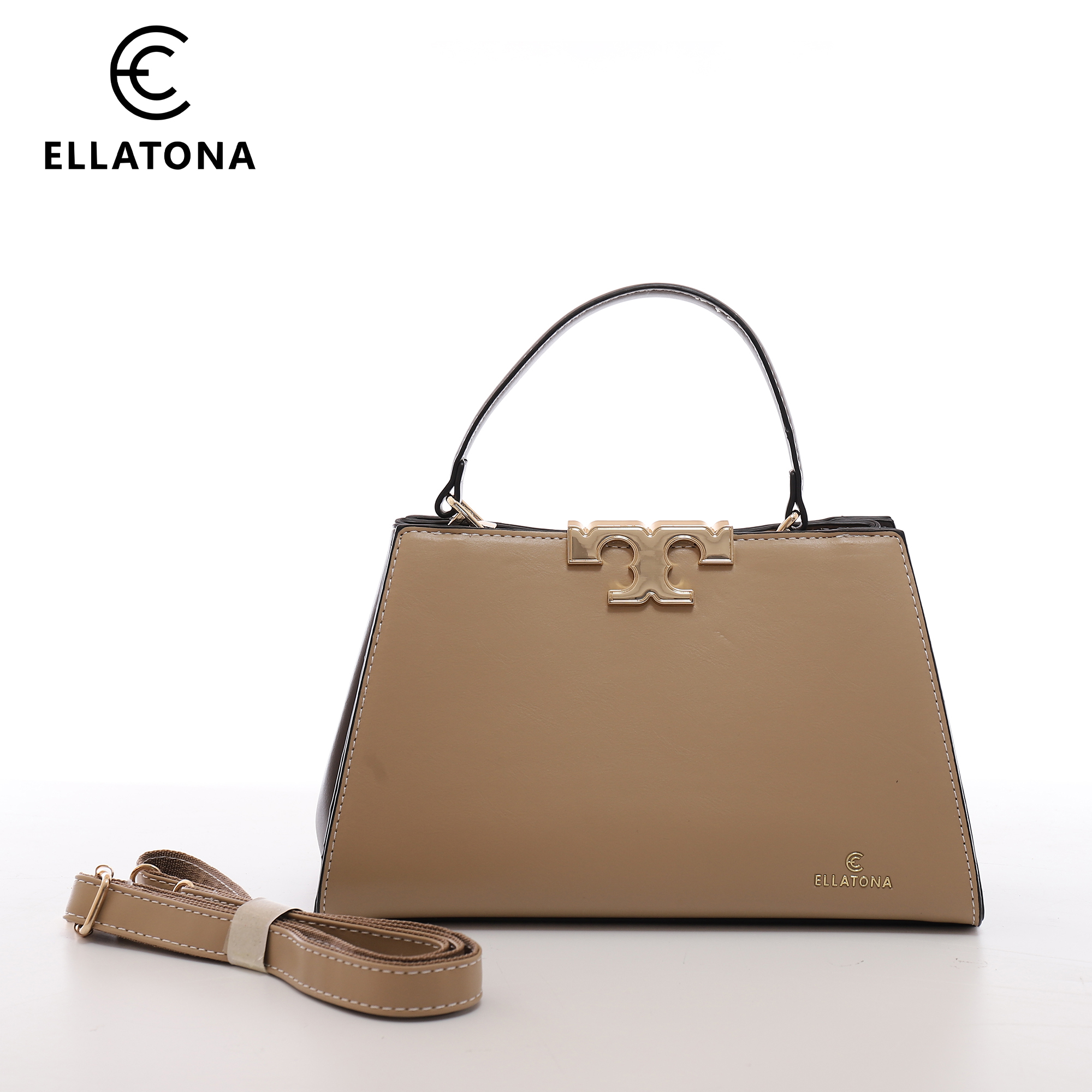 PU Leather Satchel with Detachable Strap - Image 4