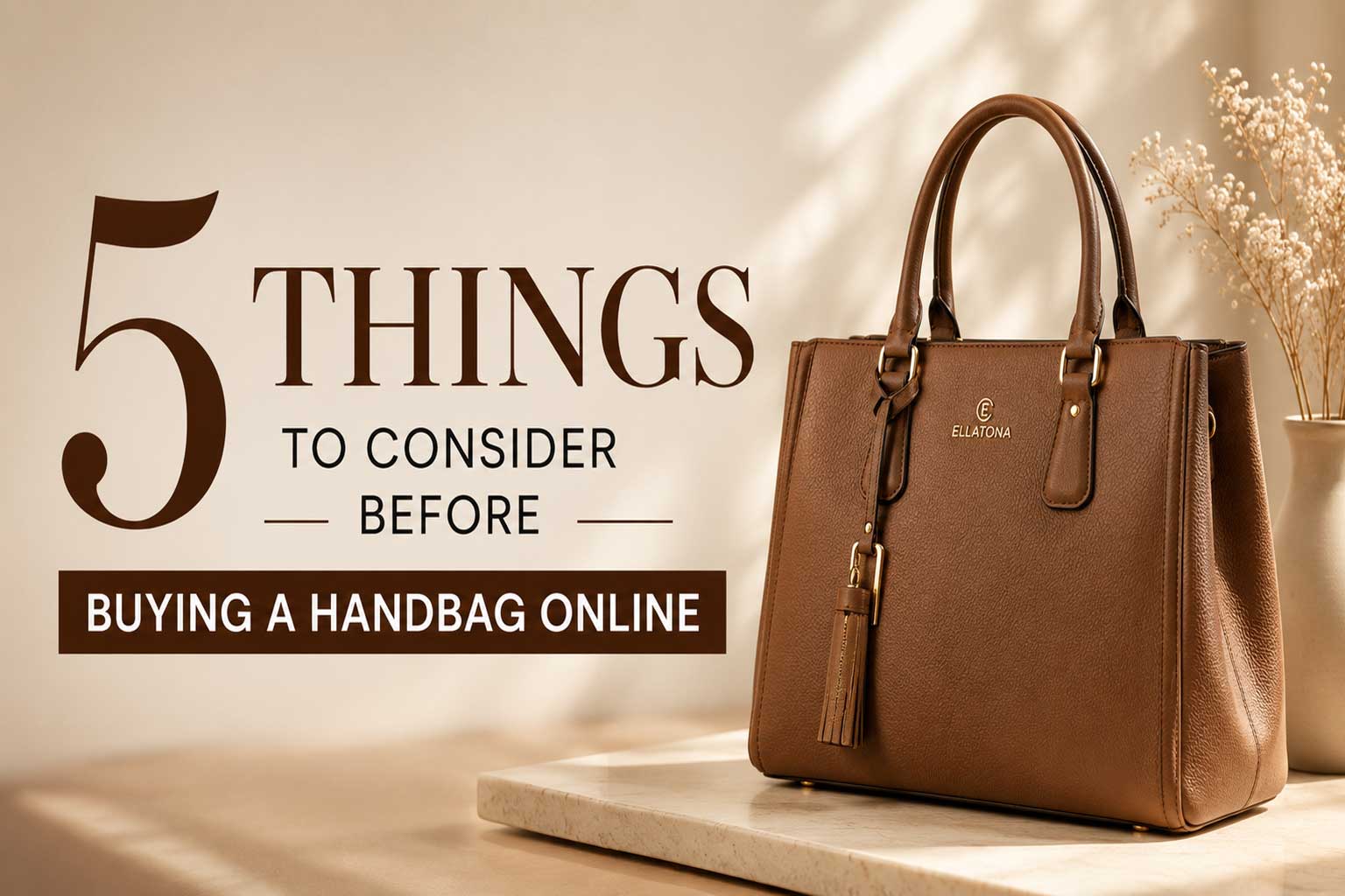 5 Things to Consider Before Buying a Handbag Online